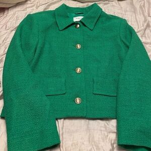 Babaton Emerald Green Blazer with Gold Buttons